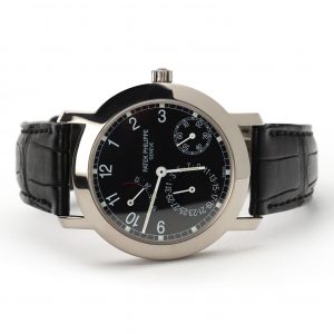 Patek Philippe Complications Moonphase Power Reserve Black Dial
