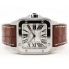 Cartier Santos 100 Large Silver Dial Watch