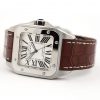 Cartier Santos 100 Large Silver Dial Watch