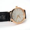A. Lange & Sohne Saxonia Manual Wind Silver Dial Rose Gold