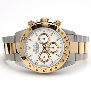 Rolex Daytona Cosmograph Oyster Perpetual Steel Yellow Gold Silver Dial
