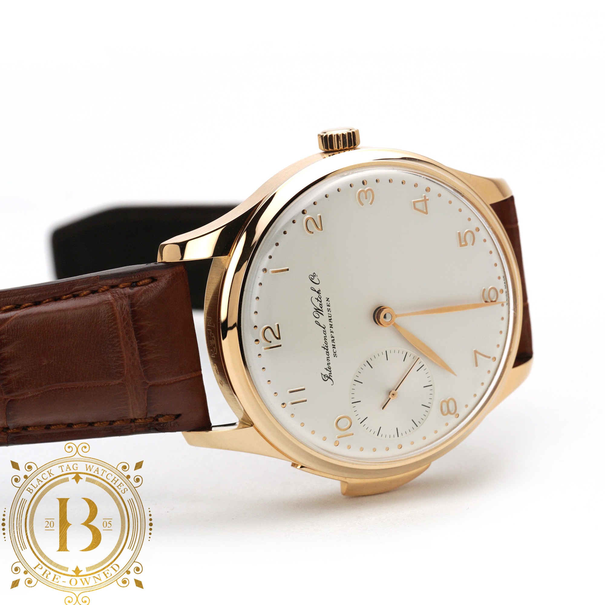 tåge Rindende Forbandet IWC Portugieser Minute Repeater Rose Gold Silver Dial IW524005 for $35,000  • Black Tag Watches Pre-Owned