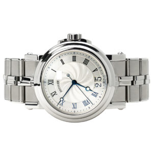 Breguet Marine Automatic Big Date Silver Dial Steel