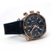 Omega Seamaster Planet Ocean 600M Co-Axial Chronometer Chronograph Blue Dial Gold Steel